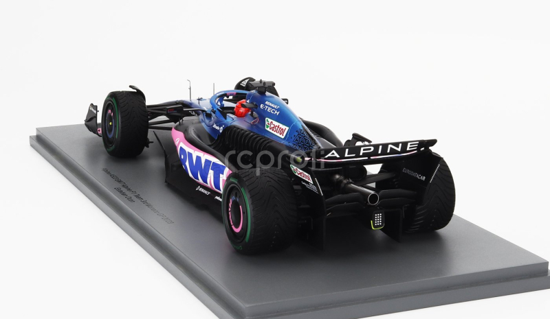 Spark-model Alpine F1  A523 Team Bwt Alpine N 31 3rd Monaco Gp 2023 Esteban Ocon 1:18 Modrá Růžová
