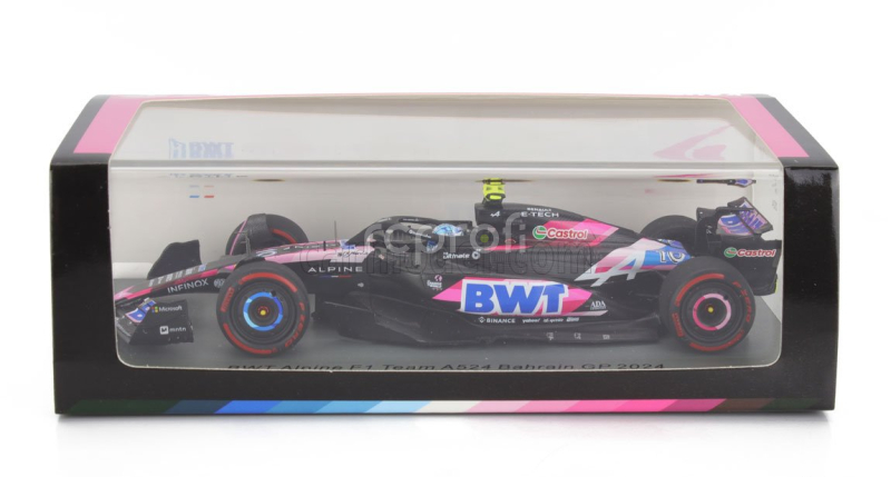 Spark-model Alpine F1  A524 Team Bwt Alpine N 10 Bahrain Gp 2024 Pierre Gasly 1:43 Černá Modrá Růžová