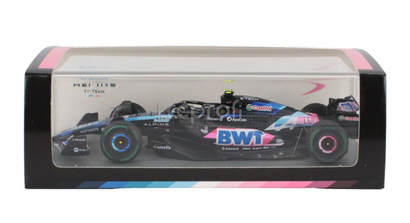 Spark-model Alpine F1  A524 Team Bwt Alpine N 10 Canada Gp 2024 Pierre Gasly 1:43 Černá Modrá Růžová
