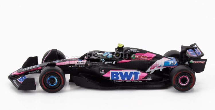 Spark-model Alpine F1  A524 Team Bwt Alpine N 10 Season 2024 Pierre Gasly 1:64 Černá Modrá Růžová