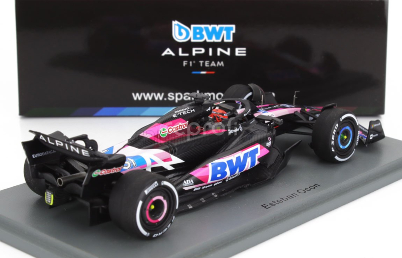Spark-model Alpine F1  A524 Team Bwt Alpine N 31 Bahrain Gp 2024 Esteban Ocon 1:43 Černá Modrá Růžová
