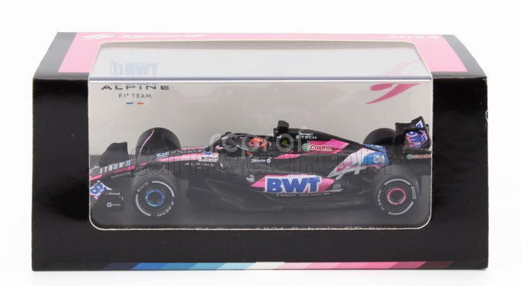 Spark-model Alpine F1  A524 Team Bwt Alpine N 31 Season 2024 Esteban Ocon 1:64 Černá Modrá Růžová