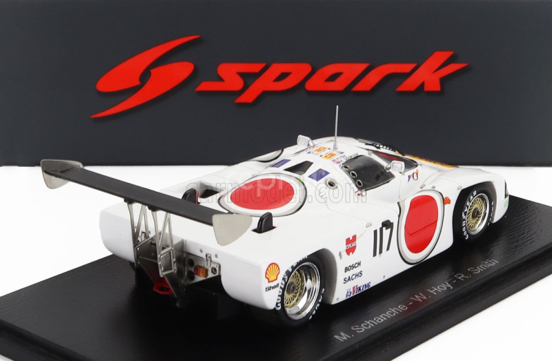 Spark-model Argo Jm19b 1850cc S4 Turbo Team Lucky Strike N 117 24h Le Mans 1987 Martin Schanche - Will Hoy - Robin Smith 1:43 Bílá