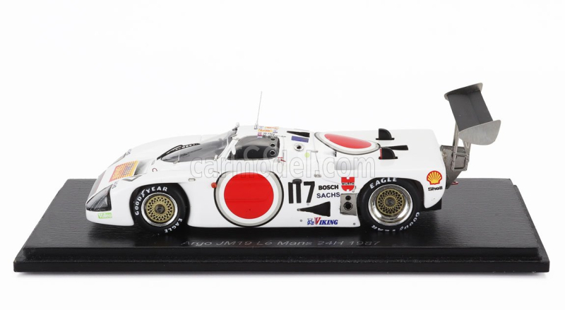Spark-model Argo Jm19b 1850cc S4 Turbo Team Lucky Strike N 117 24h Le Mans 1987 Martin Schanche - Will Hoy - Robin Smith 1:43 Bílá