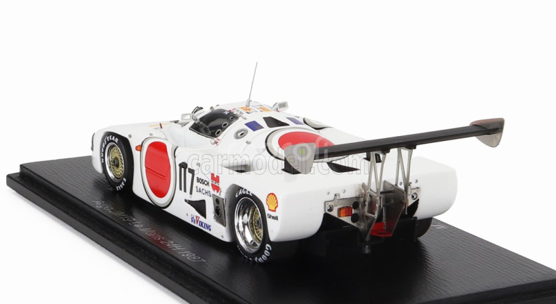 Spark-model Argo Jm19b 1850cc S4 Turbo Team Lucky Strike N 117 24h Le Mans 1987 Martin Schanche - Will Hoy - Robin Smith 1:43 Bílá
