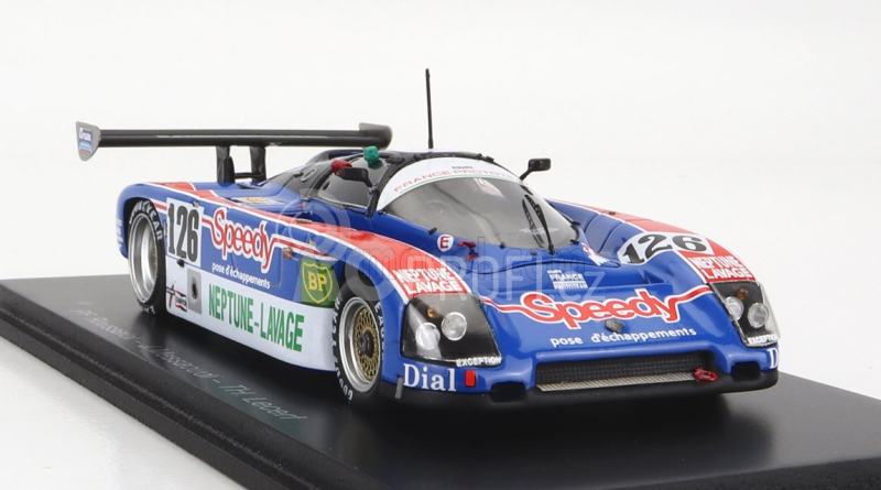 Spark-model Argo Jm19c 3.3l V8 Team France Prototeam N 126 24h Le Mans 1989 J.messaoudi - P.f.rousselot - T.lecerf 1:43 Modrá Bílá Oranžová