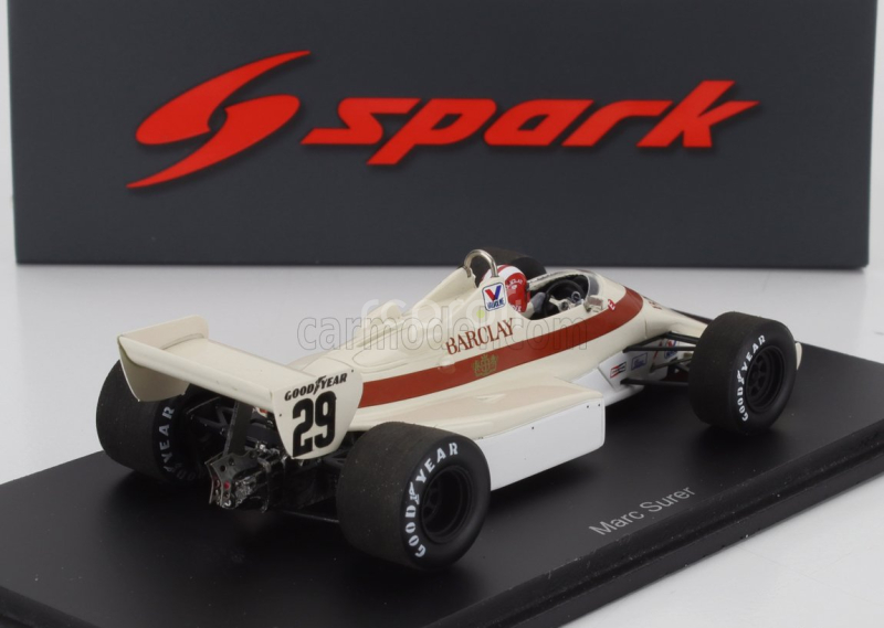 Spark-model Arrows F1  A6 N 29 Austrian 1983 Marc Surer 1:43 Cream