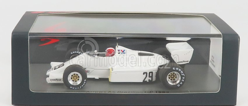 Spark-model Arrows F1  A6 N 29 Brazil Gp 1983 M.surer 1:43 Bílá