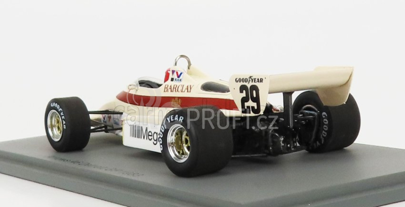 Spark-model Arrows F1  A6 N 29 Detroit Gp 1983 M.surer 1:43 Bílá