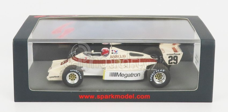 Spark-model Arrows F1  A6 N 29 Detroit Gp 1983 M.surer 1:43 Bílá