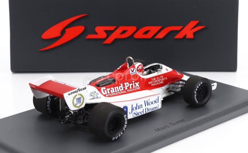 Spark-model Arrows F1  A6 N 29 English Gp 1983 Marc Surer 1:43 Bílá Červená