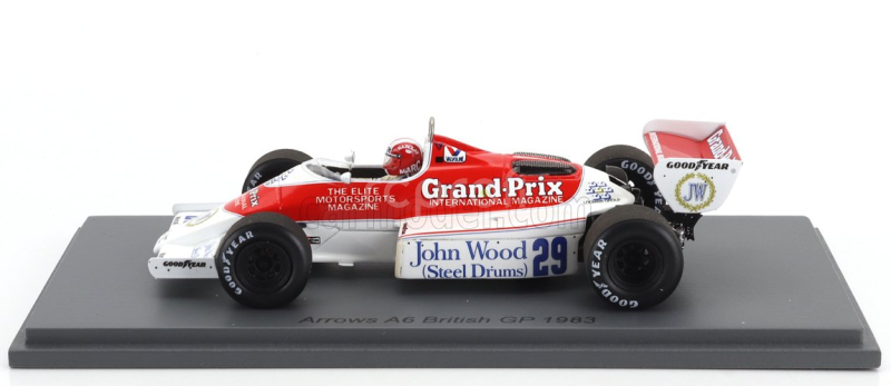 Spark-model Arrows F1  A6 N 29 English Gp 1983 Marc Surer 1:43 Bílá Červená