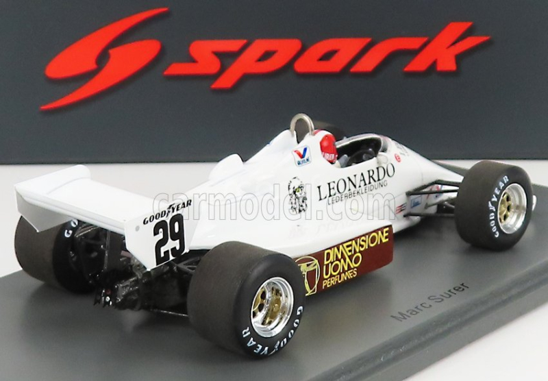 Spark-model Arrows F1  A6 N 29 Germany Gp 1983 M.surer 1:43 Bílá
