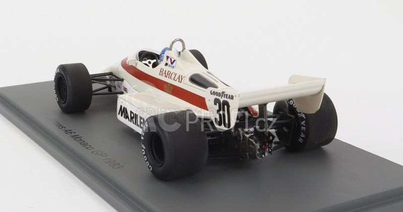 Spark-model Arrows F1  A6 N 30 Monaco Gp 1983 Chico Serra 1:43 Bílá Červená