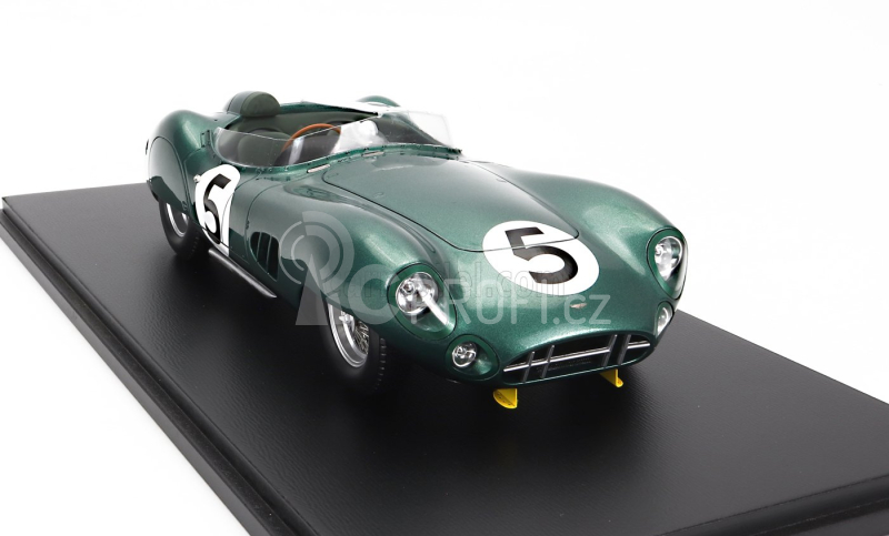Spark-model Aston martin Dbr1 3.0l Spider Team David Brown Racing Dept. N 5 Winner 24h Le Mans 1959 R.salvadori - C.shelby - Con Vetrina - With Showcase 1:18 Zelená