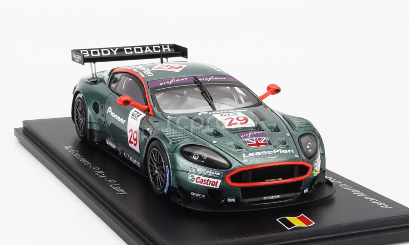 Spark-model Aston martin Dbr9 Prodrive Team Aston Martin N 29 24h Spa 2005 Peter Kox - Pedro Lamy - Marc Goossens - Darren Turner 1:43 Zelená