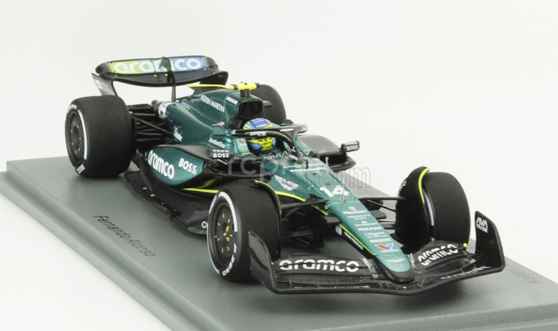 Spark-model Aston martin F1  Amr24 Team Aramco Cognizant N 14 5th Saudi Arabia Gp 2024 Fernando Alonso 1:43 Zelená Černá