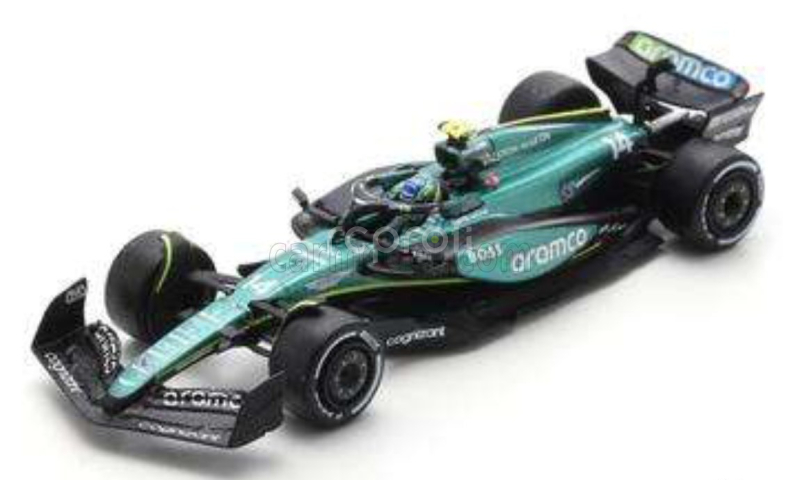 Spark-model Aston martin F1  Amr24 Team Aramco Cognizant N 14 Season 2024 Fernando Alonso 1:64 Zelená Černá