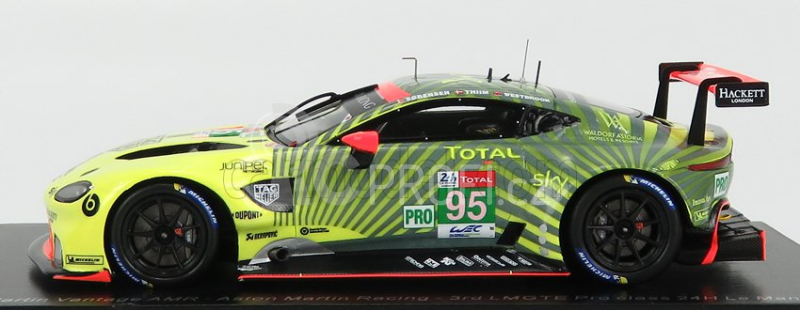 Spark-model Aston martin Vantage Amr 4.5l Turbo V8 Team Aston Martin Racing N 95 24h Le Mans 2020 M.sorensen - N. Thiim - R.westbrook 1:43 Žlutá