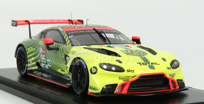 Spark-model Aston martin Vantage Amr 4.5l Turbo V8 Team Aston Martin Racing N 95 24h Le Mans 2020 M.sorensen - N. Thiim - R.westbrook 1:43 Žlutá