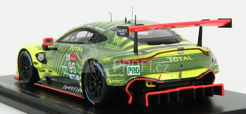 Spark-model Aston martin Vantage Amr 4.5l Turbo V8 Team Aston Martin Racing N 95 24h Le Mans 2020 M.sorensen - N. Thiim - R.westbrook 1:43 Žlutá