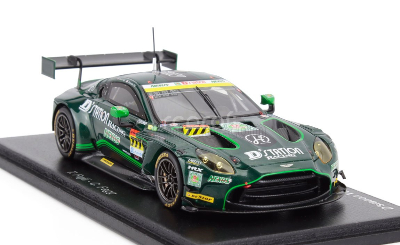 Spark-model Aston martin Vantage Amr Gt3 Evo Team D'station Racing N 777 Gt300 Class Super Gt 2025 Tomonobu Fujii - Charlie Fagg 1:43 Zelená