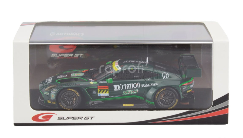 Spark-model Aston martin Vantage Amr Gt3 Evo Team D'station Racing N 777 Gt300 Class Super Gt 2025 Tomonobu Fujii - Charlie Fagg 1:43 Zelená
