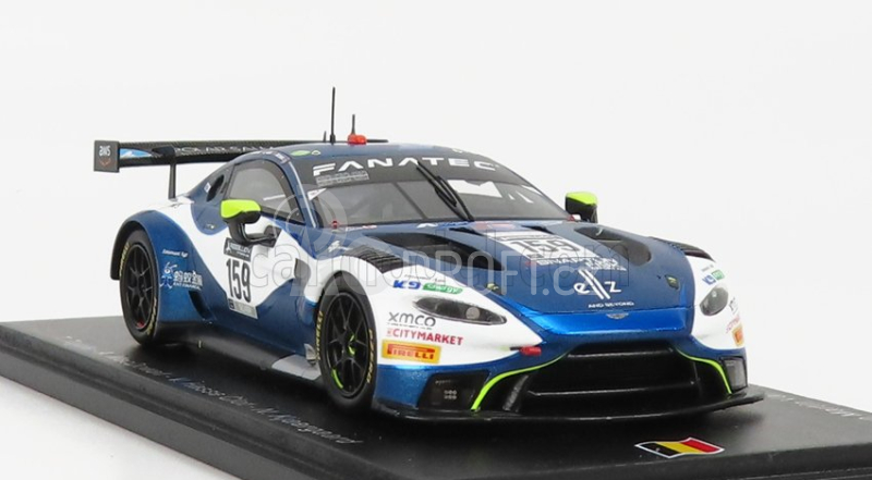 Spark-model Aston martin Vantage Amr Gt3 Team Garge 59 N 159 3rd Silver Class 24h Spa 2021 T.tujula - A.macdowall - N.kjaergaard 1:43 Modrá Bílá