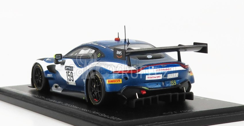 Spark-model Aston martin Vantage Amr Gt3 Team Garge 59 N 159 3rd Silver Class 24h Spa 2021 T.tujula - A.macdowall - N.kjaergaard 1:43 Modrá Bílá