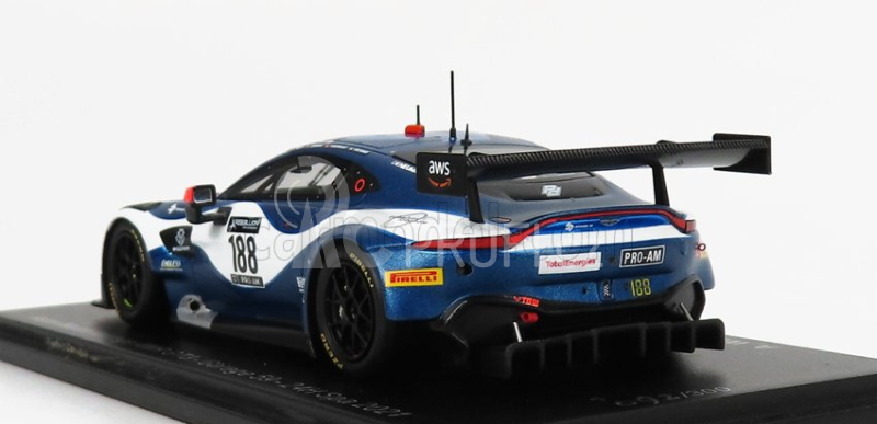 Spark-model Aston martin Vantage Amr Gt3 Team Garge 59 N 188 24h Spa 2021 A.west - C.goodwin - C.eastwood - M.kirchhofer 1:43 2 Tóny Modré Bílé