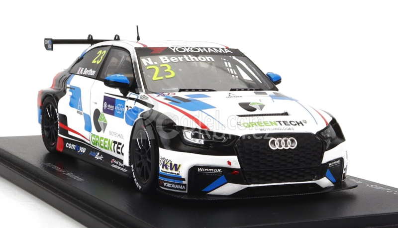 Spark-model Audi A3 Rs3 Lms Team Audi Sport N 23 7th Race 2 Wtcr Macau Guia 2018 N.berthon 1:43 Bílá Černá