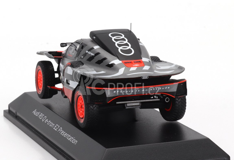 Spark-model Audi Q E-tron Rs E2 Team Audi Sport N 0 Presentation Rally Dakar 2022 1:43 Šedá Stříbrná Černá