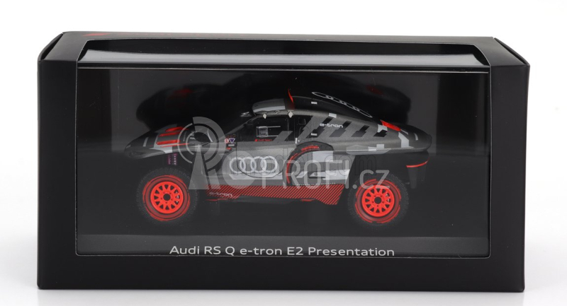 Spark-model Audi Q E-tron Rs E2 Team Audi Sport N 0 Presentation Rally Dakar 2022 1:43 Šedá Stříbrná Černá
