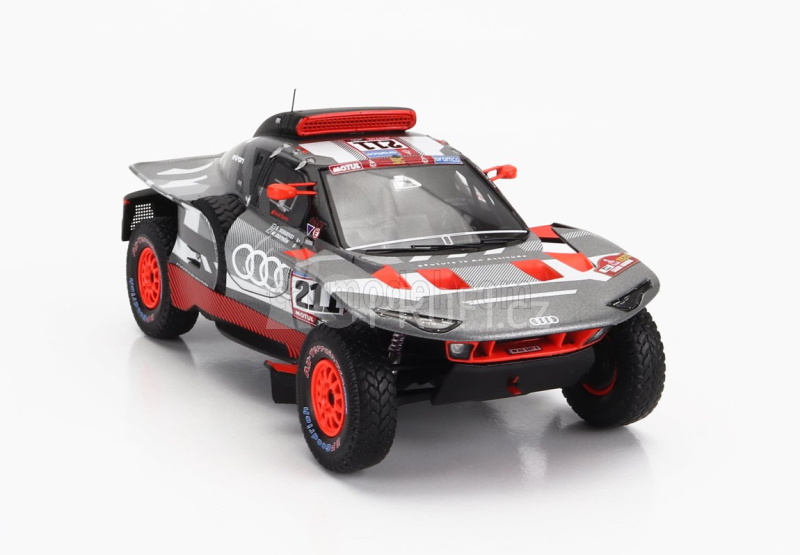 Spark-model Audi Q E-tron Rs Team Audi Sport N 221 Rally Dakar 2023 M Ekstrom - E Bergkvist 1:43 Šedá Stříbrná Černá