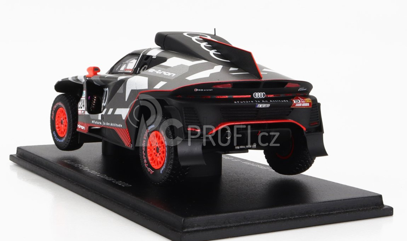 Spark-model Audi Q E-tron Rs Team Audi Sport N 224 Rally Dakar 2022 M.ekstrom - E.bergkvist 1:43 Šedá Stříbrná Černá