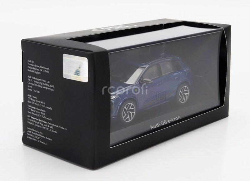 Spark-model Audi Q6 E-tron 2023 1:43 Ascari Blue Met