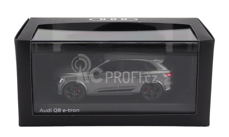 Spark-model Audi Q8 E-tron 2023 1:43 Chronos Grey Met