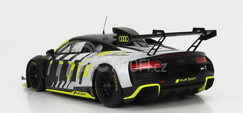 Spark-model Audi R8 Lms Gt2 Audi Sport 2021 1:18 Šedá Černá Žlutá