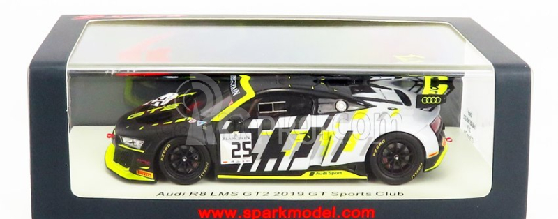 Spark-model Audi R8 Lms Gt2 Team Audi Sport N 25 2019 1:43 Černá Stříbrná