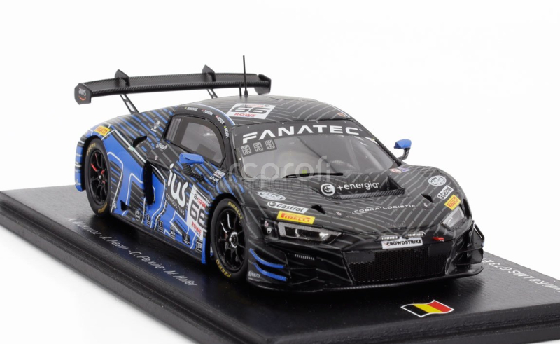 Spark-model Audi R8 Lms Gt3 Evo Ii 5.2l V10 Team Tresor Attempto Racing N 66 24h Spa 2024 Andrey Mukovoz - Alexey Nesov - Dylan Pereira - Max Hofer 1:43 2 Tóny Modré