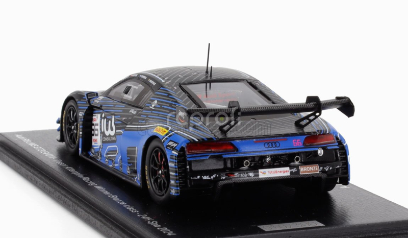 Spark-model Audi R8 Lms Gt3 Evo Ii 5.2l V10 Team Tresor Attempto Racing N 66 24h Spa 2024 Andrey Mukovoz - Alexey Nesov - Dylan Pereira - Max Hofer 1:43 2 Tóny Modré