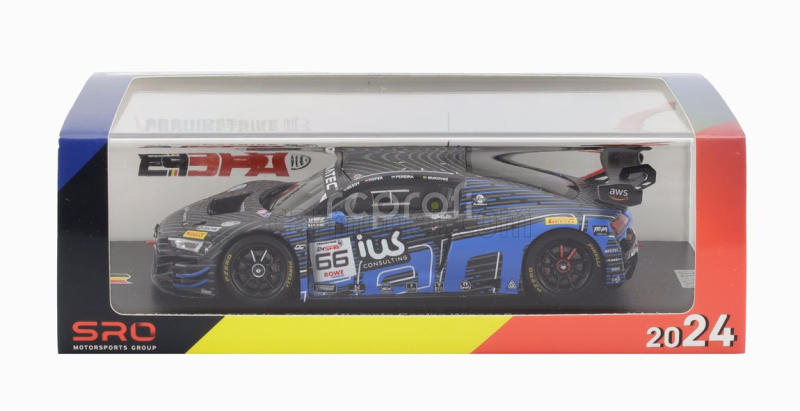 Spark-model Audi R8 Lms Gt3 Evo Ii 5.2l V10 Team Tresor Attempto Racing N 66 24h Spa 2024 Andrey Mukovoz - Alexey Nesov - Dylan Pereira - Max Hofer 1:43 2 Tóny Modré