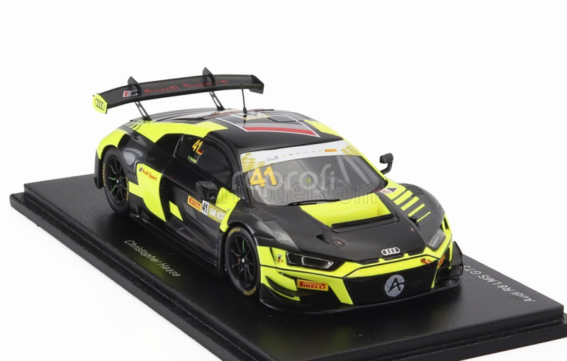 Spark-model Audi R8 Lms Gt3 Team Audi Sport Asia Absolute N 41 7th Fia Gt World Cup Macau 2023 Christopher Haase 1:43 Žlutá Černá