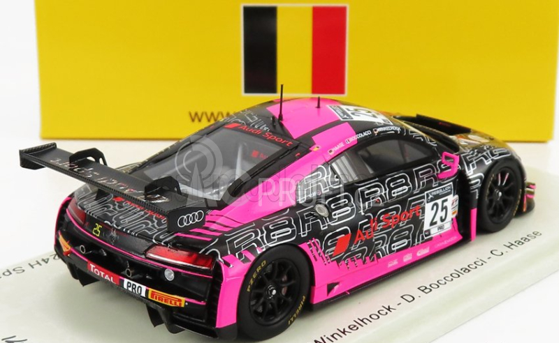 Spark-model Audi R8 Lms Gt3 Team Audi Sport Sainteloc Racing N 25 24h Spa 2020 M.winkelhock - D.boccolacci - C.haase 1:43 Černá Červená