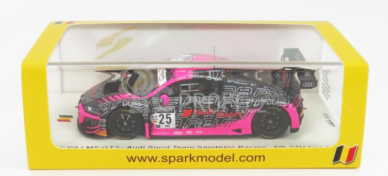 Spark-model Audi R8 Lms Gt3 Team Audi Sport Sainteloc Racing N 25 24h Spa 2020 M.winkelhock - D.boccolacci - C.haase 1:43 Černá Červená