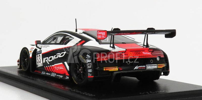 Spark-model Audi R8 Lms Gt3 Team Belgian Audi Club Wrt N 33 24h Spa 2020 R.breukers - S.hall - B.goethe 1:43 Bílá Oranžová Černá