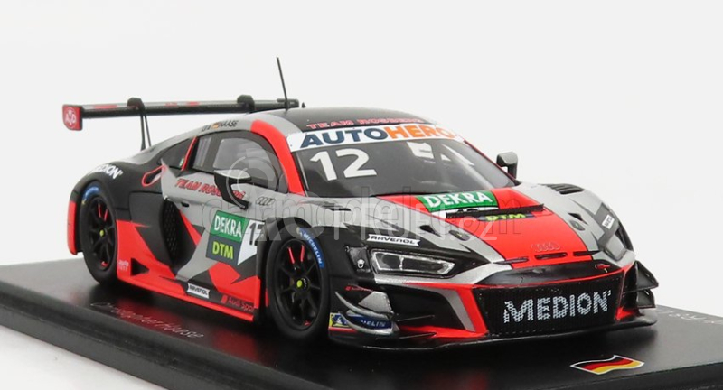 Spark-model Audi R8 Lms Gt3 Team Rosberg N 12 Dtm Nurburgring 2021 C.haase 1:43 Červená Stříbrná Černá
