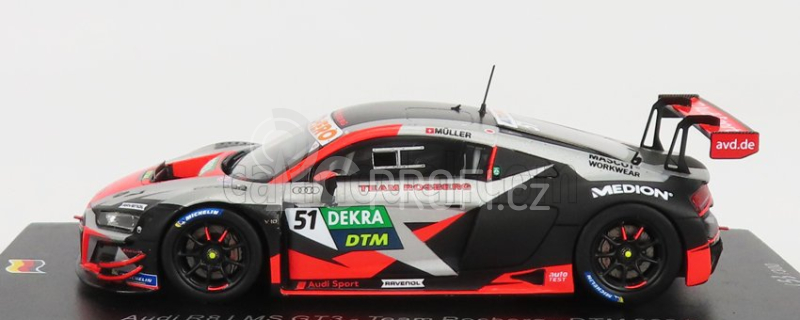 Spark-model Audi R8 Lms Gt3 Team Rosberg N 51 Dtm Season 2021 N.muller 1:43 Silver Red