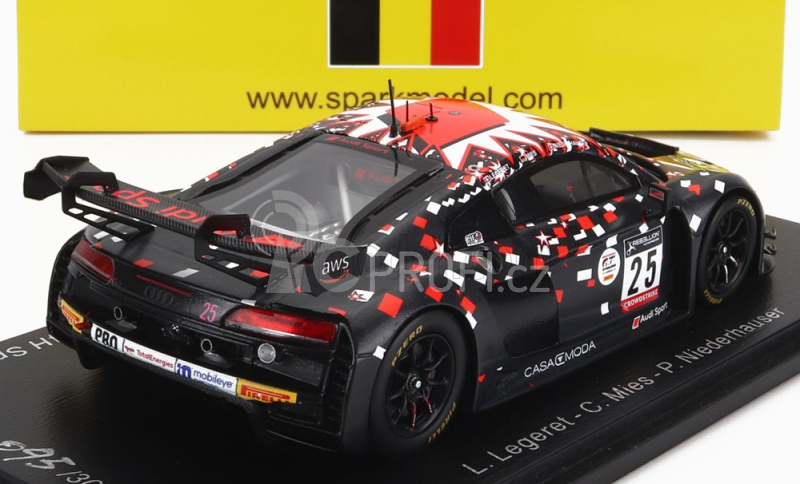 Spark-model Audi R8 Lms Gt3 Team Sainteloc Racing N 25 24h Spa 2022 L.legeret - M.campbell - M.jaminet 1:43 Matt Black