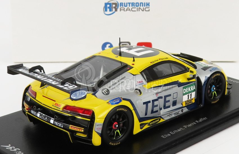 Spark-model Audi R8 Lms Gt3 Team Tece Rutronik Racing N 11 Adac Gt Masters Oschersleben 2021 E.erhart - P.kaffer 1:43 Žlutá Matná Šedá
